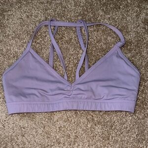 Lavender Strappy Sports Bra
